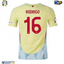 Moški Nogometni dresi Španija Rodri Hernandez #16 Gostujoči EP 2024 Kratek Rokav